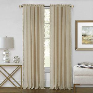 Wallace  Achim Single Curtain Panel Brown 52x84